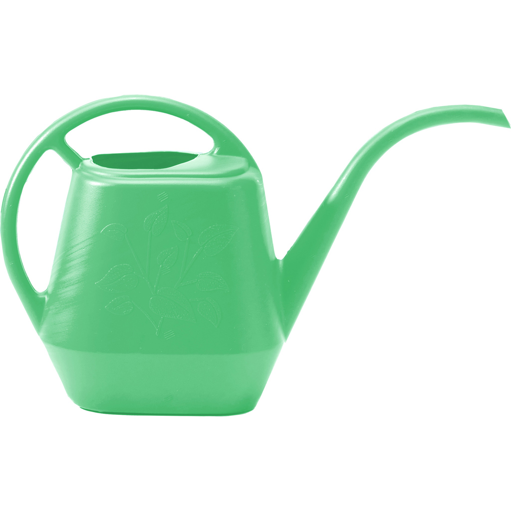 Aqua Rite Series Watering Can, 1.1 gal Can, Extra-Long Spout, Plastic, Bermuda Teal