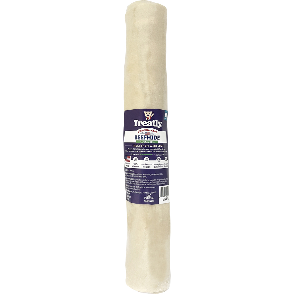 Picture of Treatly 12162 12 in. 100 Percent USA Beefhide Heavy Weight Banded Rolls - Natural - Pack of 10