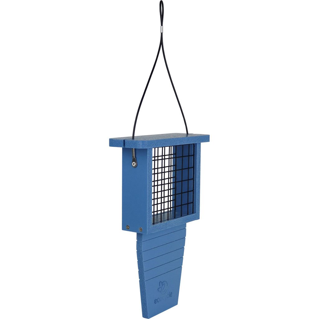Picture of Natures Way RPFS1 Eco-Cycle Suet Station Tail-Prop Bird Feeder - Blue - 1 Cake - Case of 2