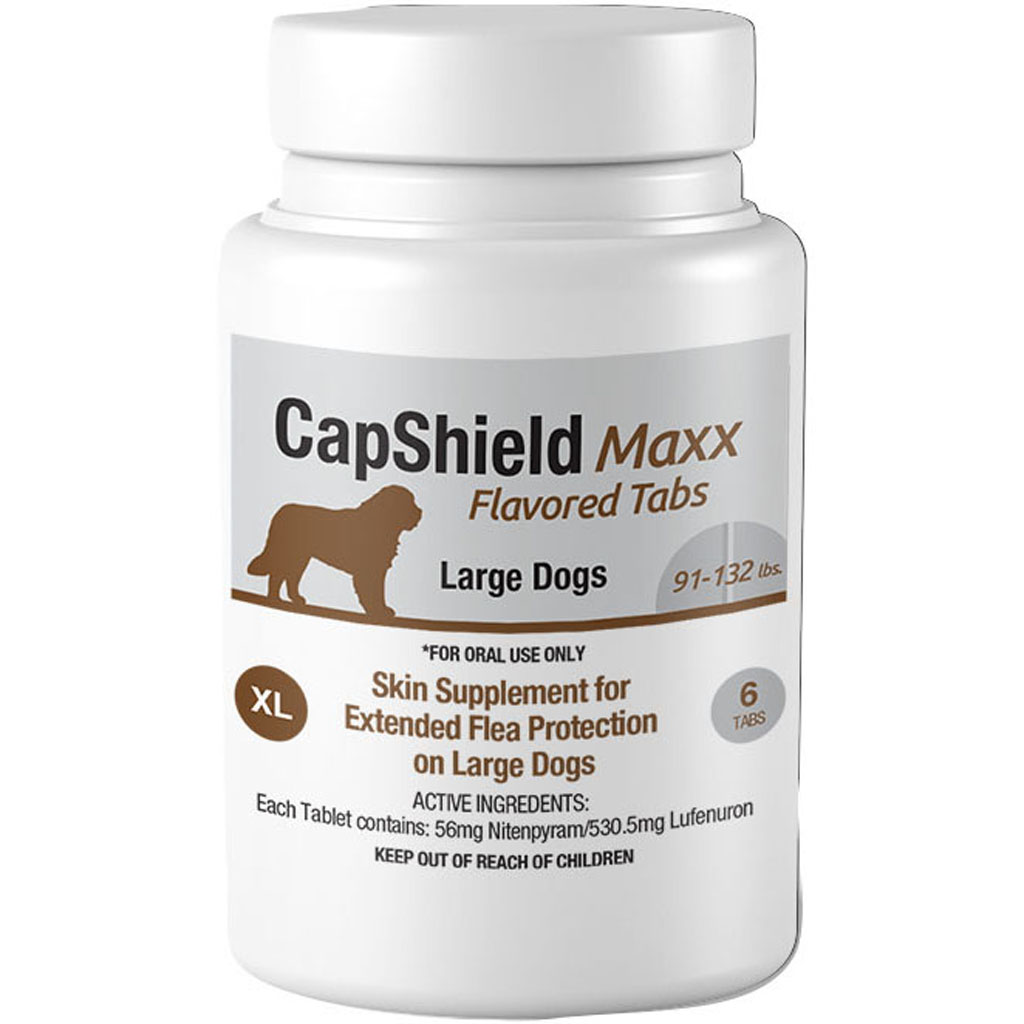 Picture of Capshield Maxx 182345 Dog Monthly Flea Supplement Chewable - 6 Count - 91-132 lbs - Case of 40