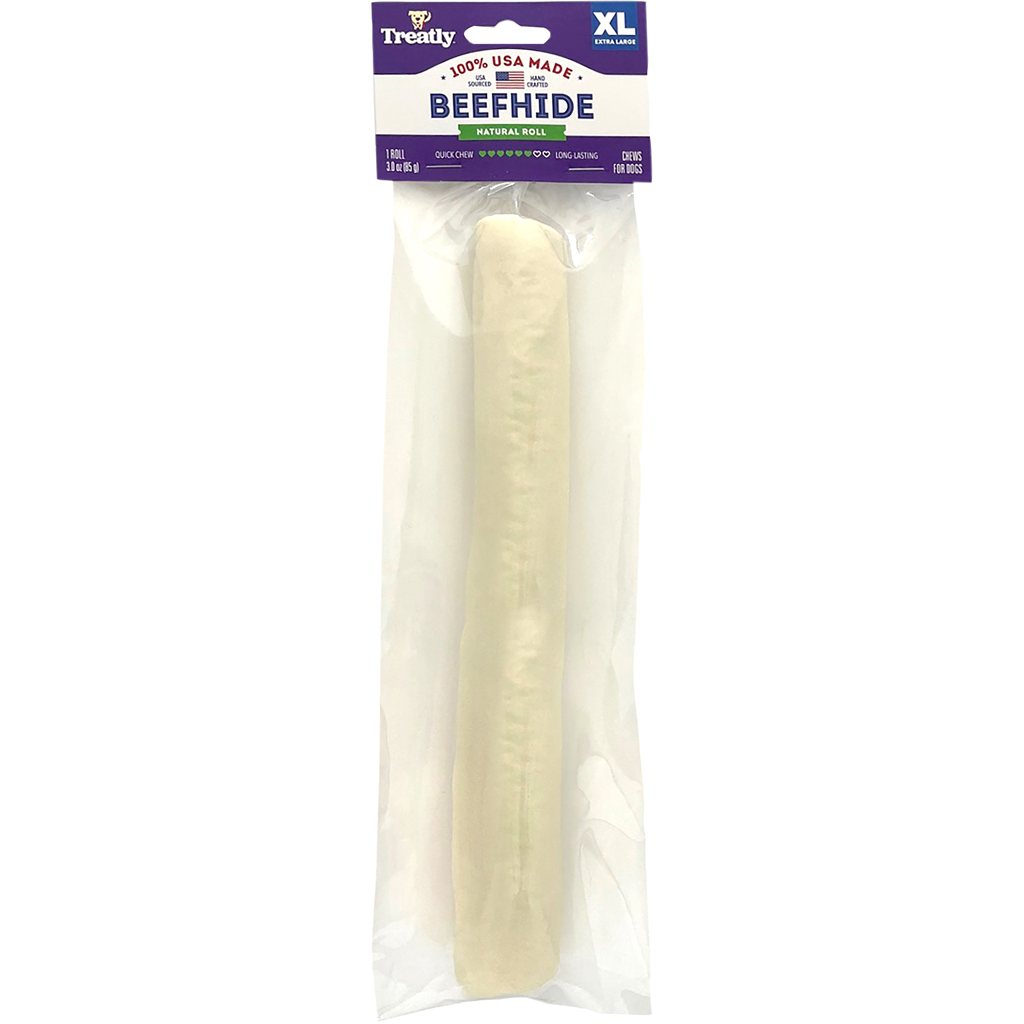 Picture of Treatly 12124 10 in. 100 Percent USA Beef Hide Rolls with Header Card - Natural - Case of 48