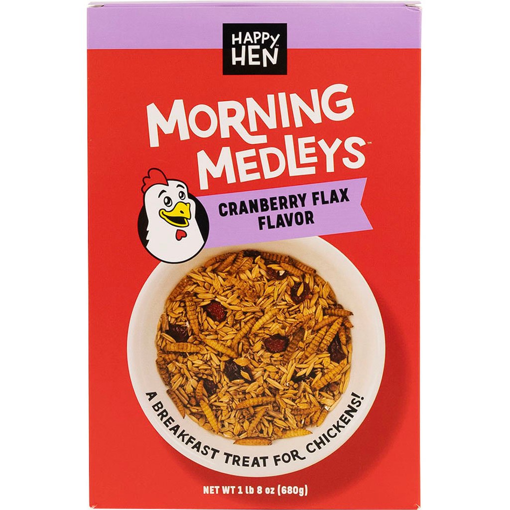 Picture of Happy Hen Treats 089-17027 Morning Medley Treats for Chickens - Cranberry & Flax - 1.5 lbs - Case of 6