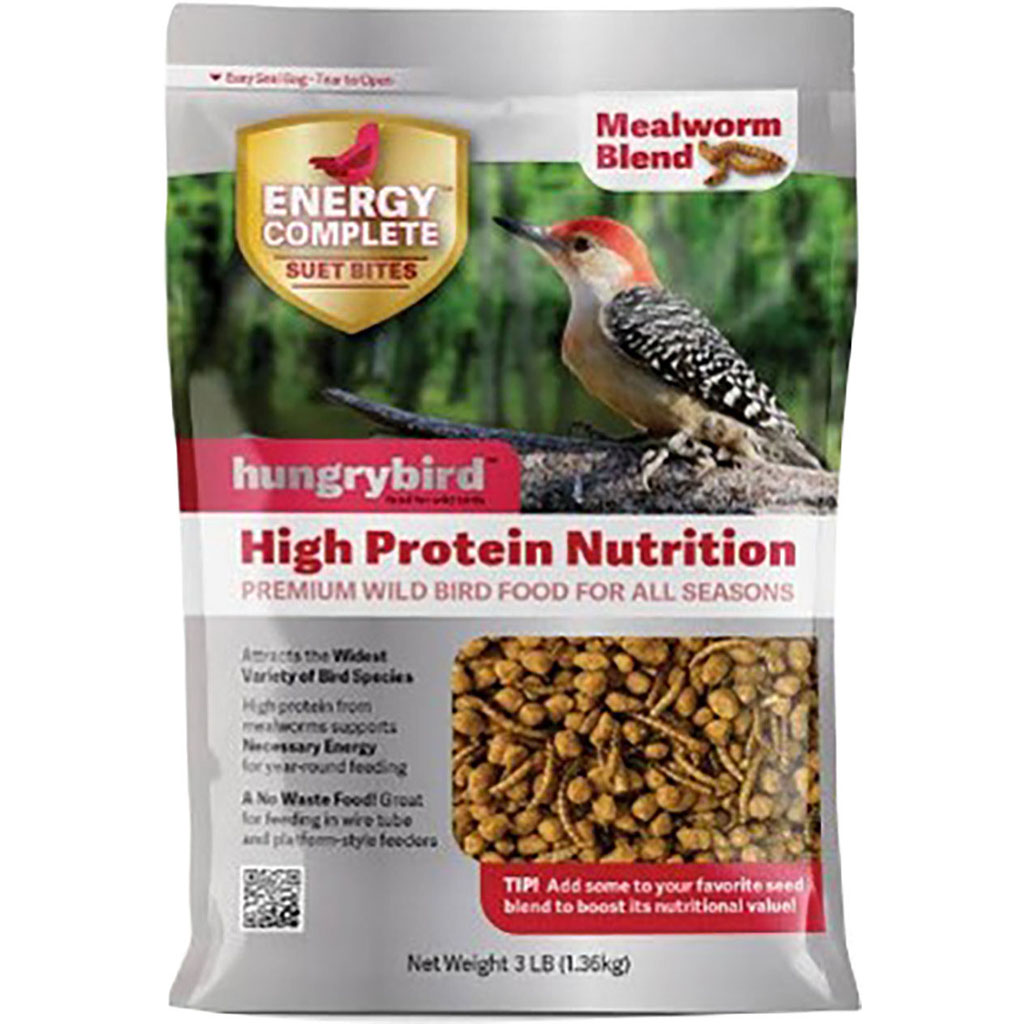 Picture of Hungry Bird BY0600303 Energy Complete Suet Bites - 3 lbs - Mealworm
