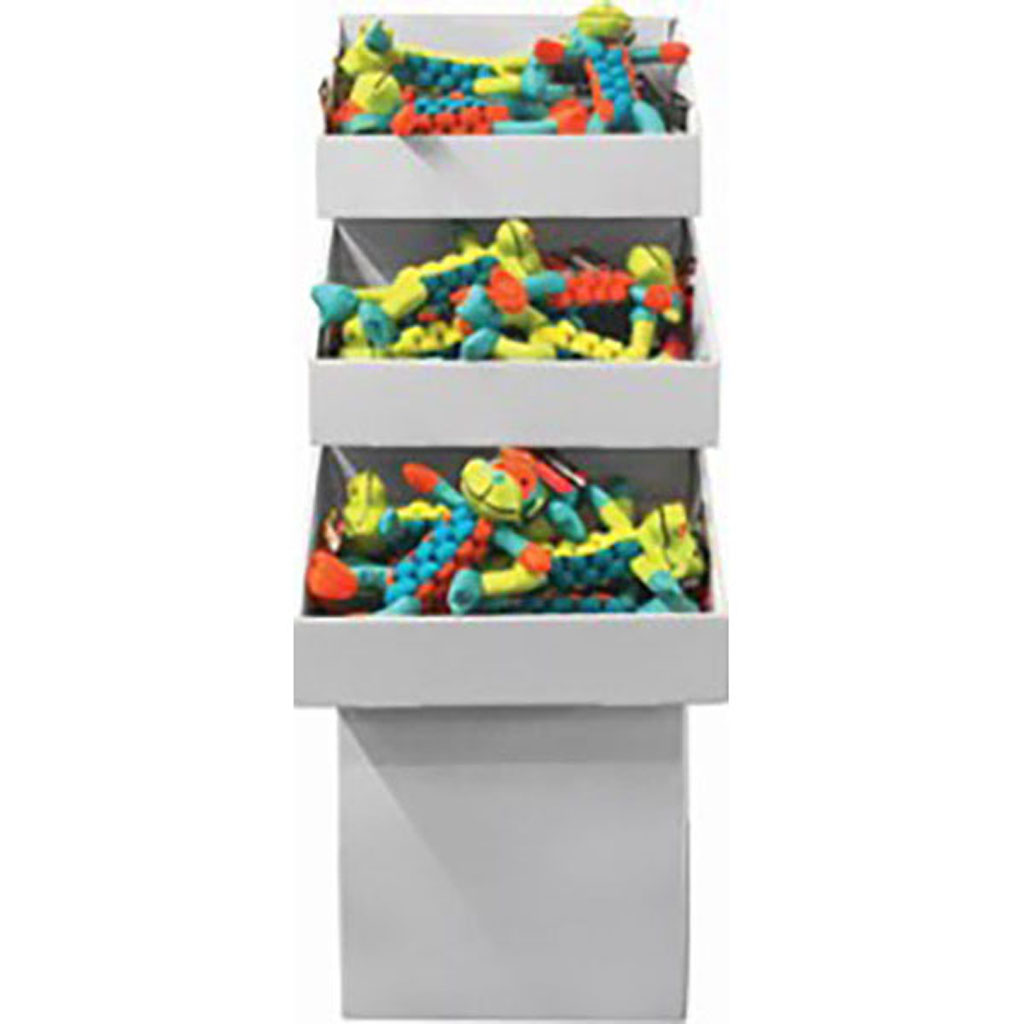 Picture of Chomper TWST24 Twisterz Ballistic Braided Dog Toy Display - 24 Piece - Case of 24