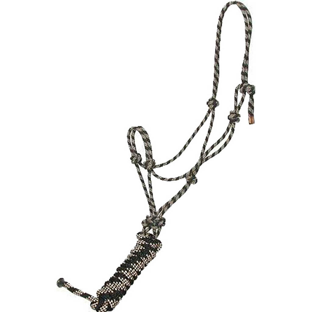 Picture of Gatsby 5-111121 Classic Cowboy Rope Halter with Lead - Green & Black - Horse