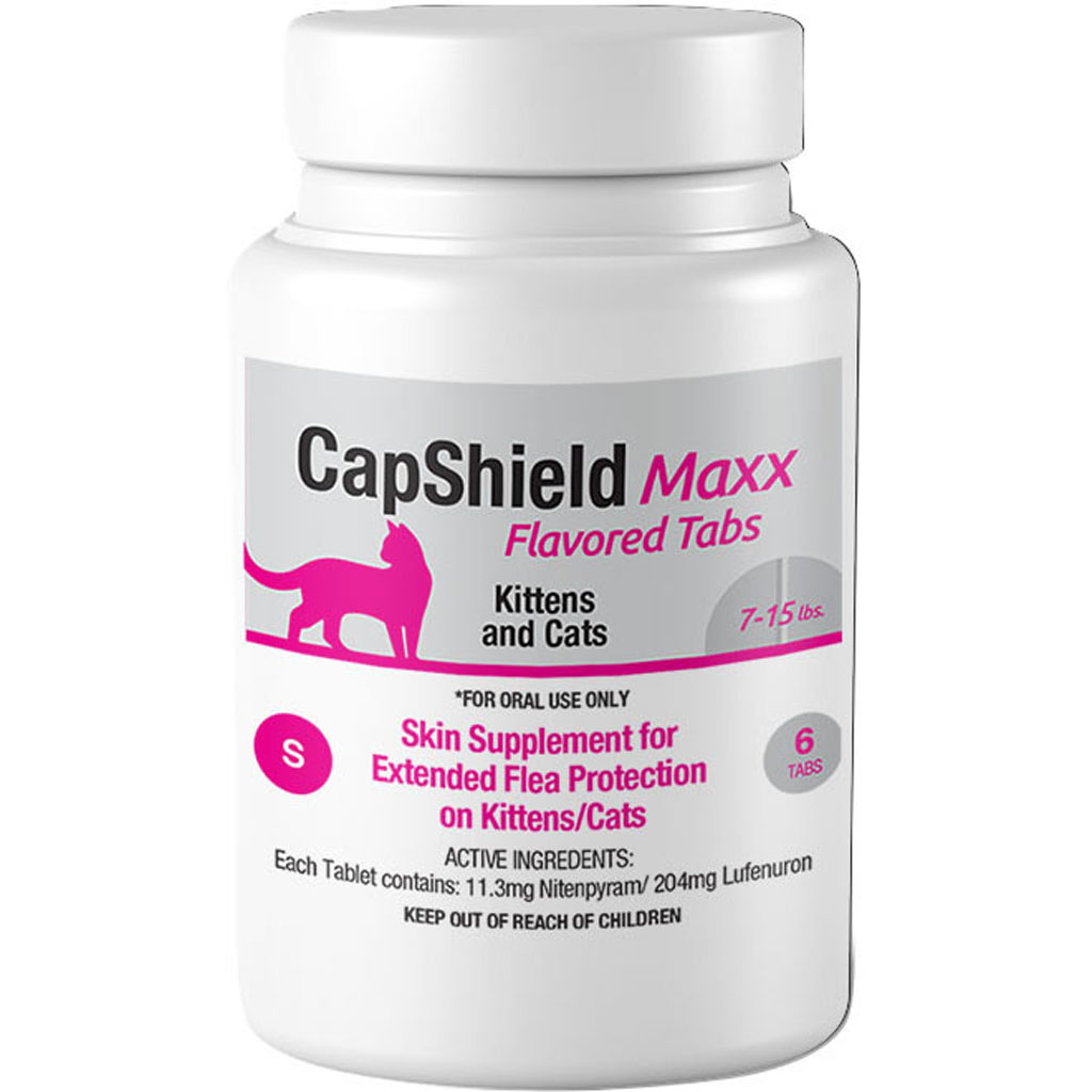 Picture of Capshield Maxx 182376 Cat Monthly Flea Supplement Chewable - 6 Count - 7-15 lbs - Case of 40