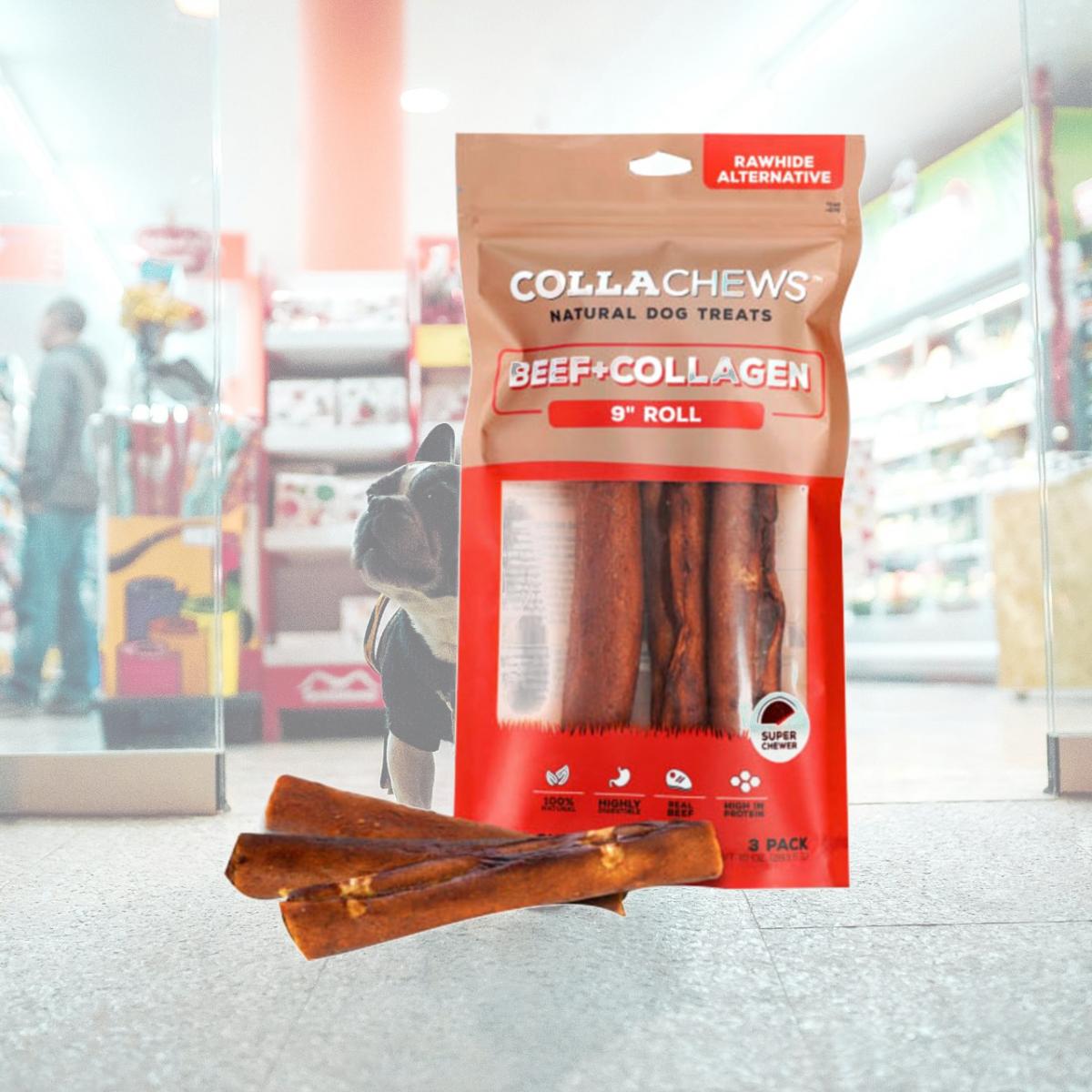 Picture of Collachews 011-1629 Collagen Roll Dog Treat - Beef - Case of 3