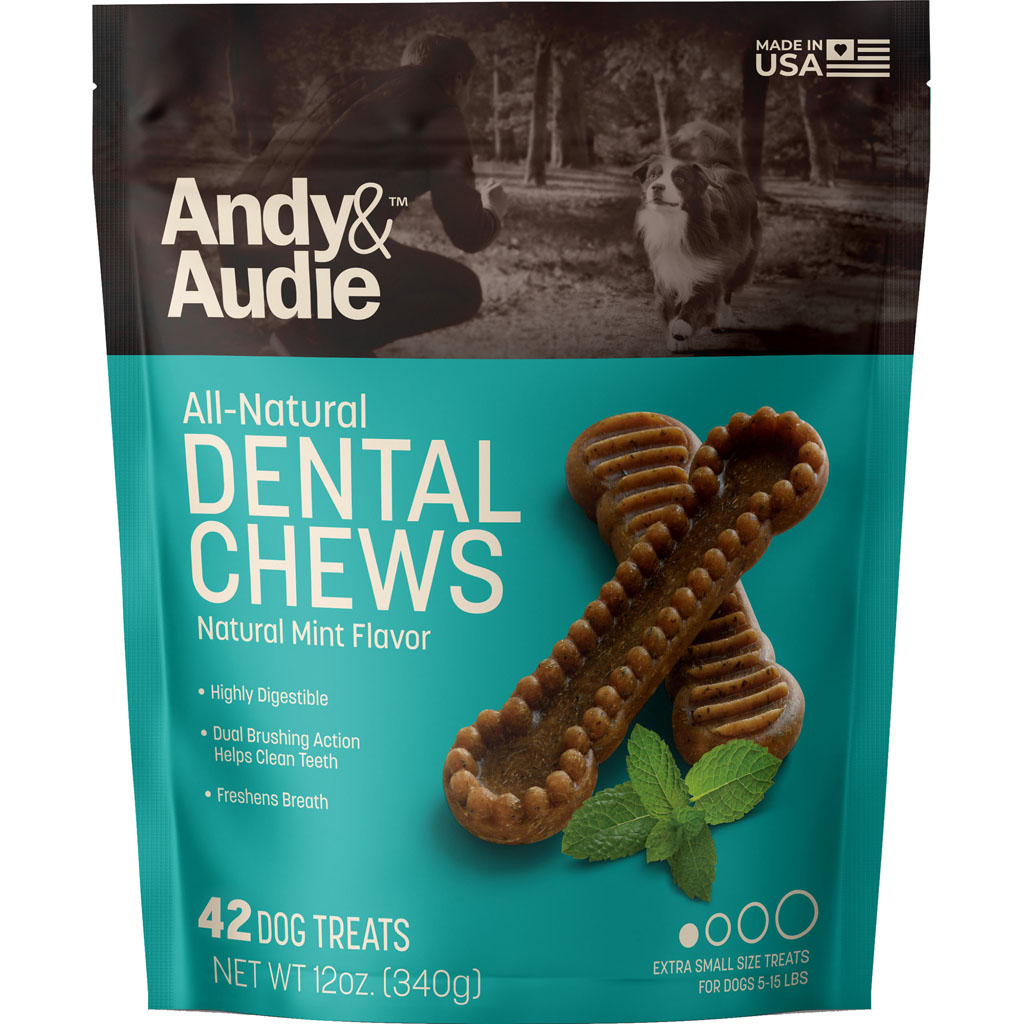 Picture of Andy & Audie F10714 Dental Chews for Dogs - Mint - Extra Small - Case of 6