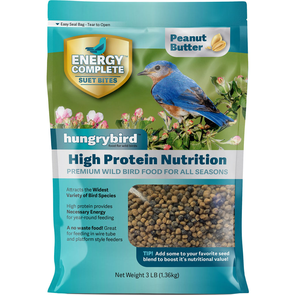 Picture of Hungry Bird BY0600300 Energy Complete Suet Bites - 3 lbs - Peanut