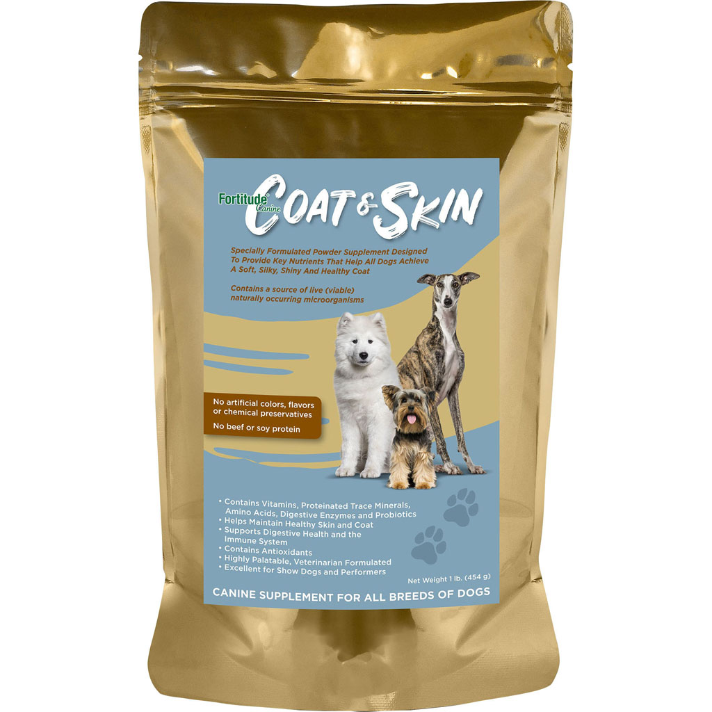 Picture of Fortitude FG-KAHI-900084 1 lbs Canine Coat & Skin Relief Supplement for Dog&#44; Pack of 8