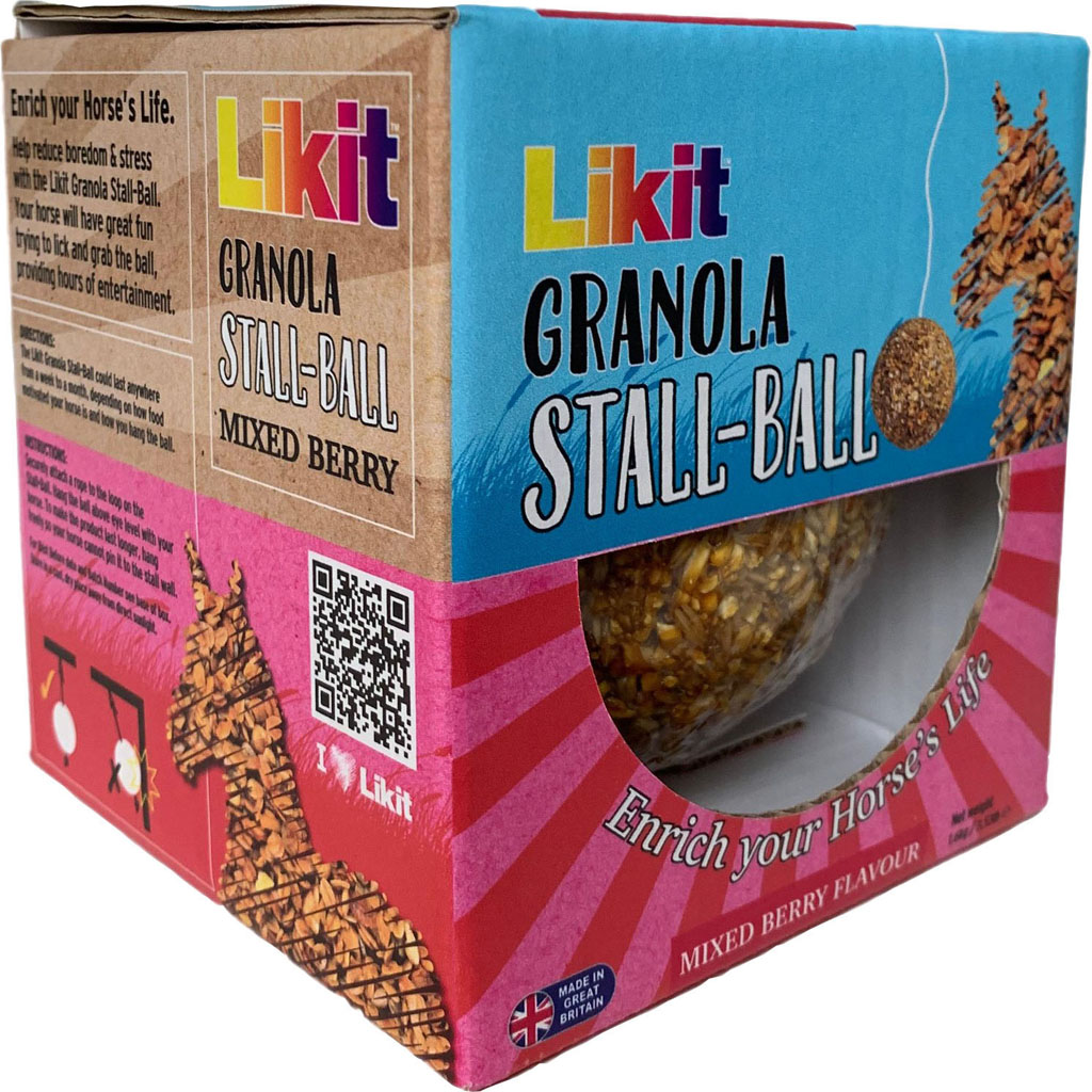 Picture of Likit GRANBALLMBUS Granola Stall Ball - Berry - 3.53 lbs - Case of 6