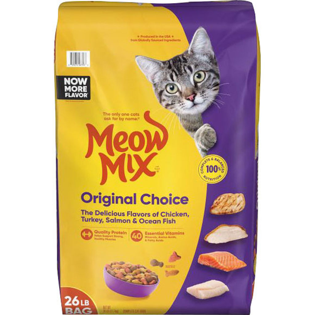 Picture of Meow Mix 2927426753 Original Choice Dry Cat Food - Chicken & Turkey - 26 lbs