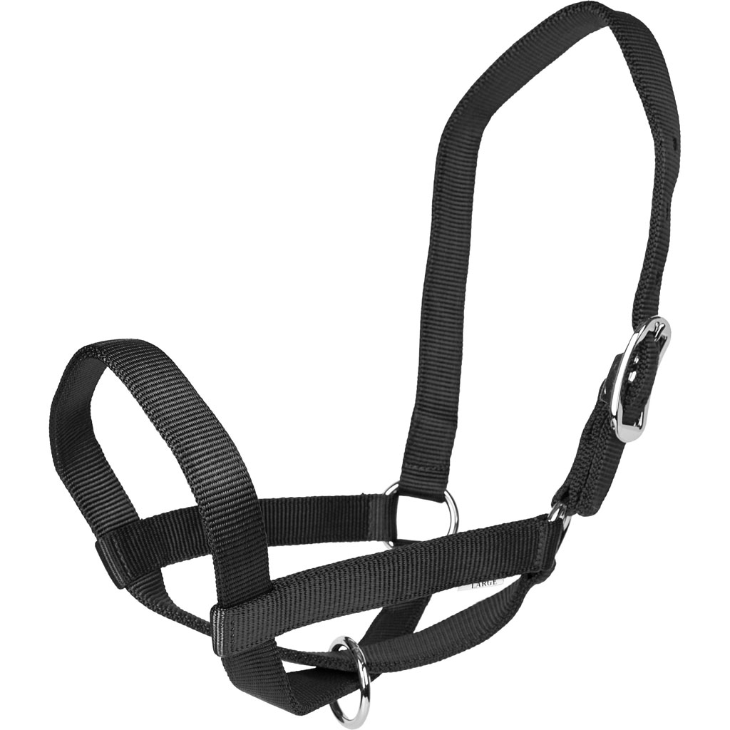 Picture of Gatsby 4-367721 Nylon Cattle Halter - Black - Large