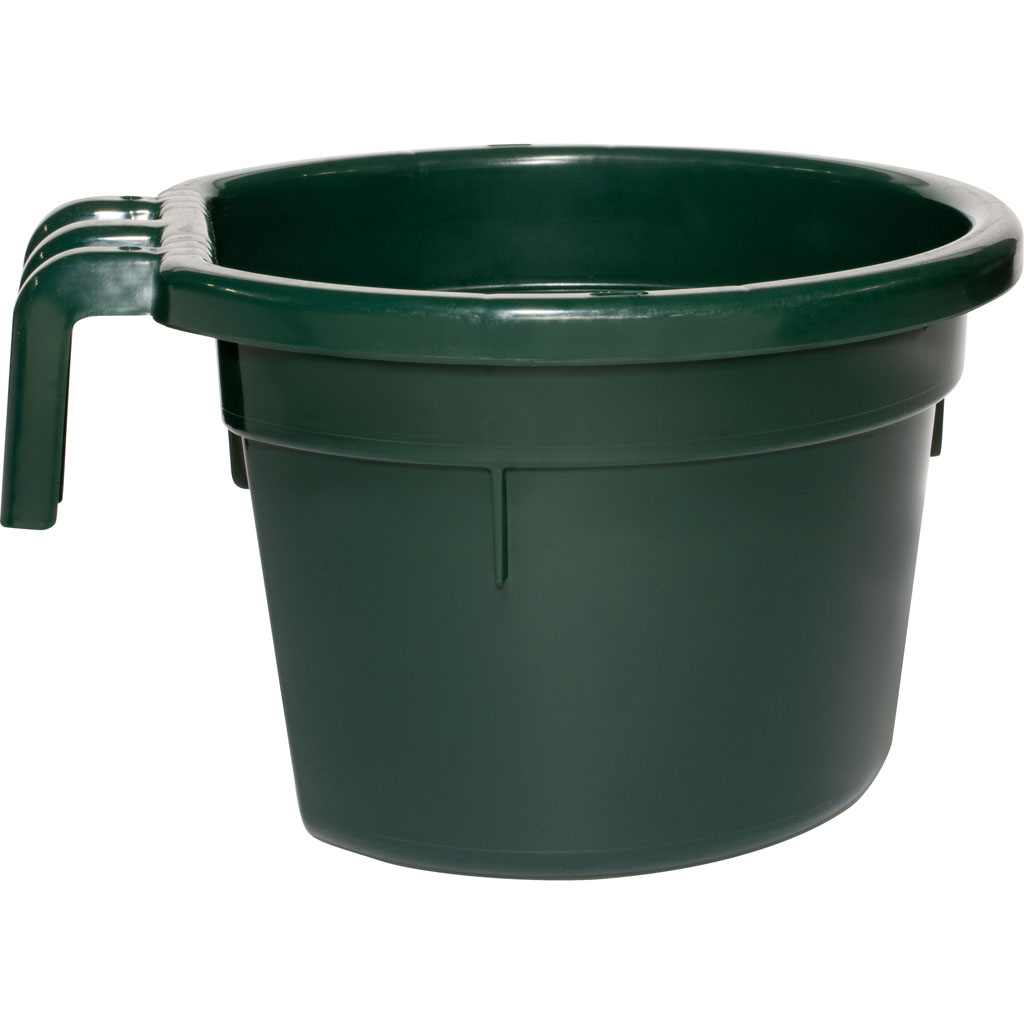 Picture of Fortiflex RH8HUNTER 8 qt. Fortex Round Over the Fence Pail - Hunter - Case of 12