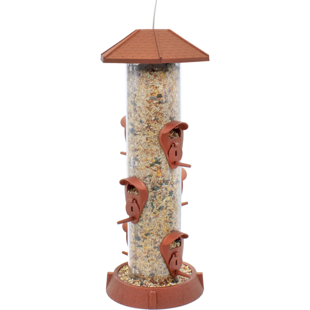 Picture of Village Collection 9319 2-In-1 Hinged Port Bird Feeder - Brown - 1.75 lbs - Case of 4