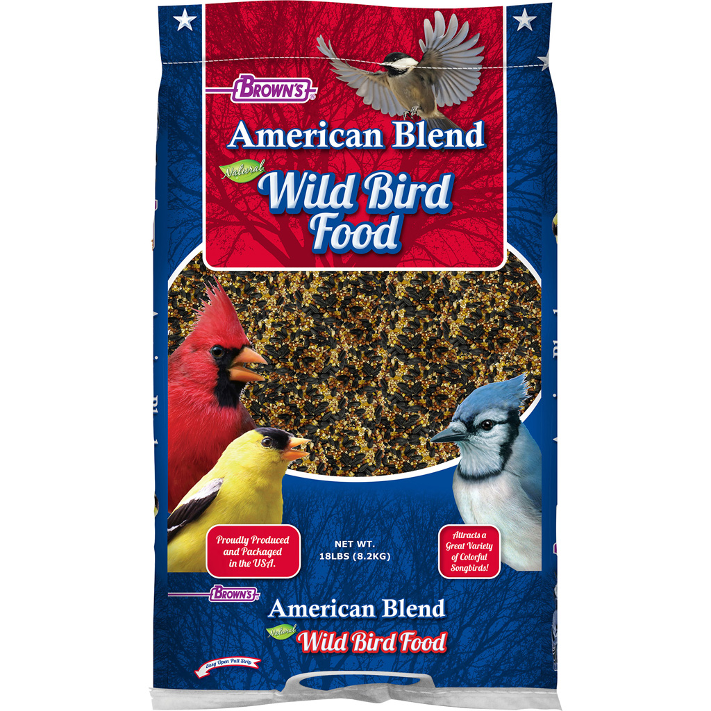 Picture of Browns 40982 American Blend Wild Bird Food - 18 lbs