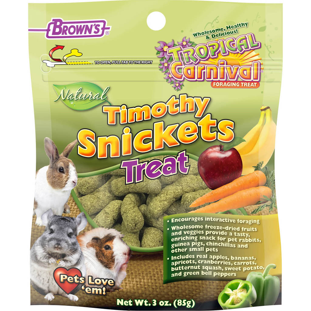 Picture of Browns 45012 3 oz Tropical Carnival Natural Small Animal Treat - Timothy Snicket - Case of 8