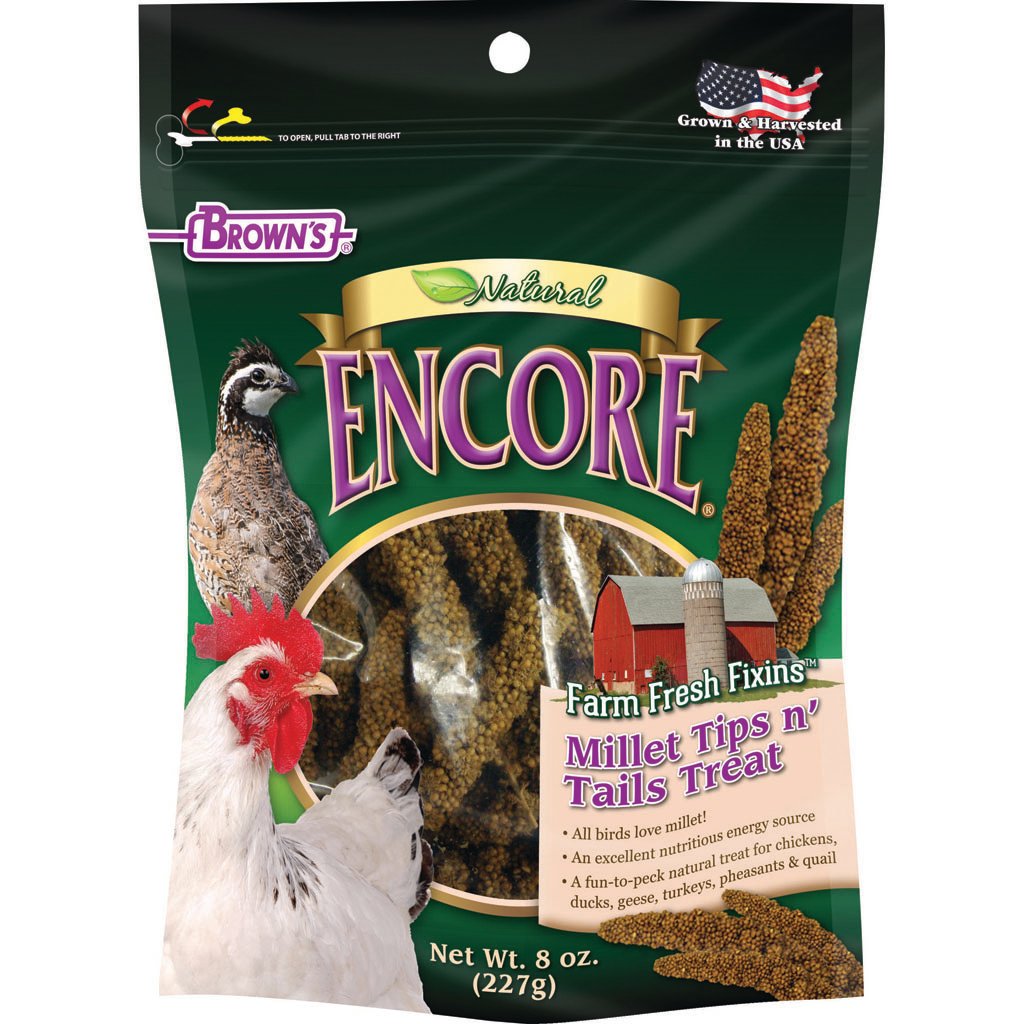 Picture of Browns 54011 8 oz Encore Natural Millet Tips N Tails Treat - Case of 12