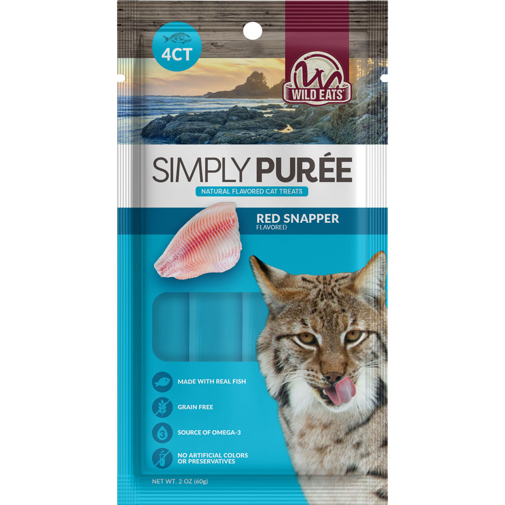 Picture of Wild Eats 71161 Cat Puree Treats - Red Snapper - 4 per Pack 