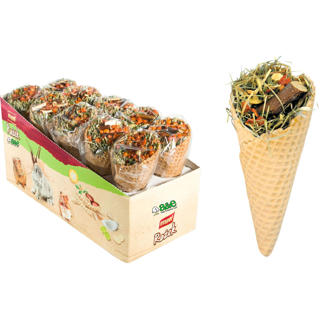 Picture of Vitapol ZVP-1129 Waffle Cone Small Animal Treat Display - 10 Piece - Case of 4