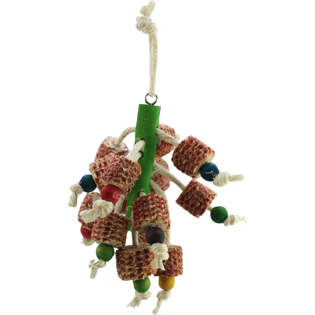 Picture of A&E HB01526 Happy Beaks Kernel Pop Hanging Bird Toy