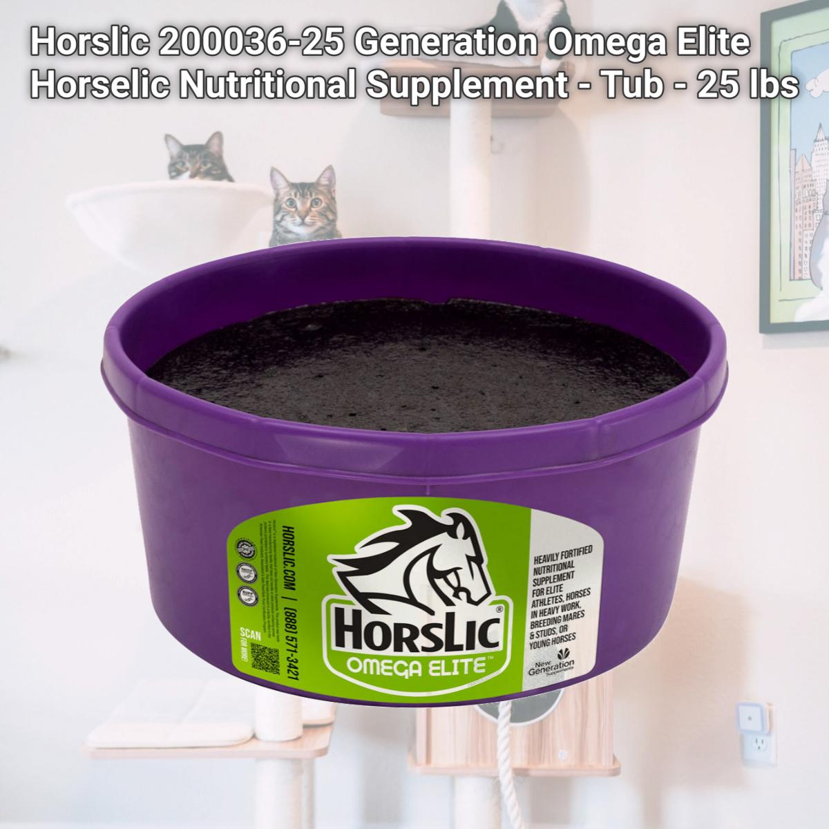 Picture of Horslic 200036-25 Generation Omega Elite Horselic Nutritional Supplement - Tub - 25 lbs