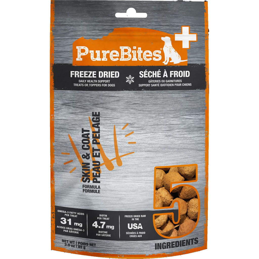 1PB85SC11 Plus Freeze Dried Dog Skin & Coat - Chicken - 3 oz