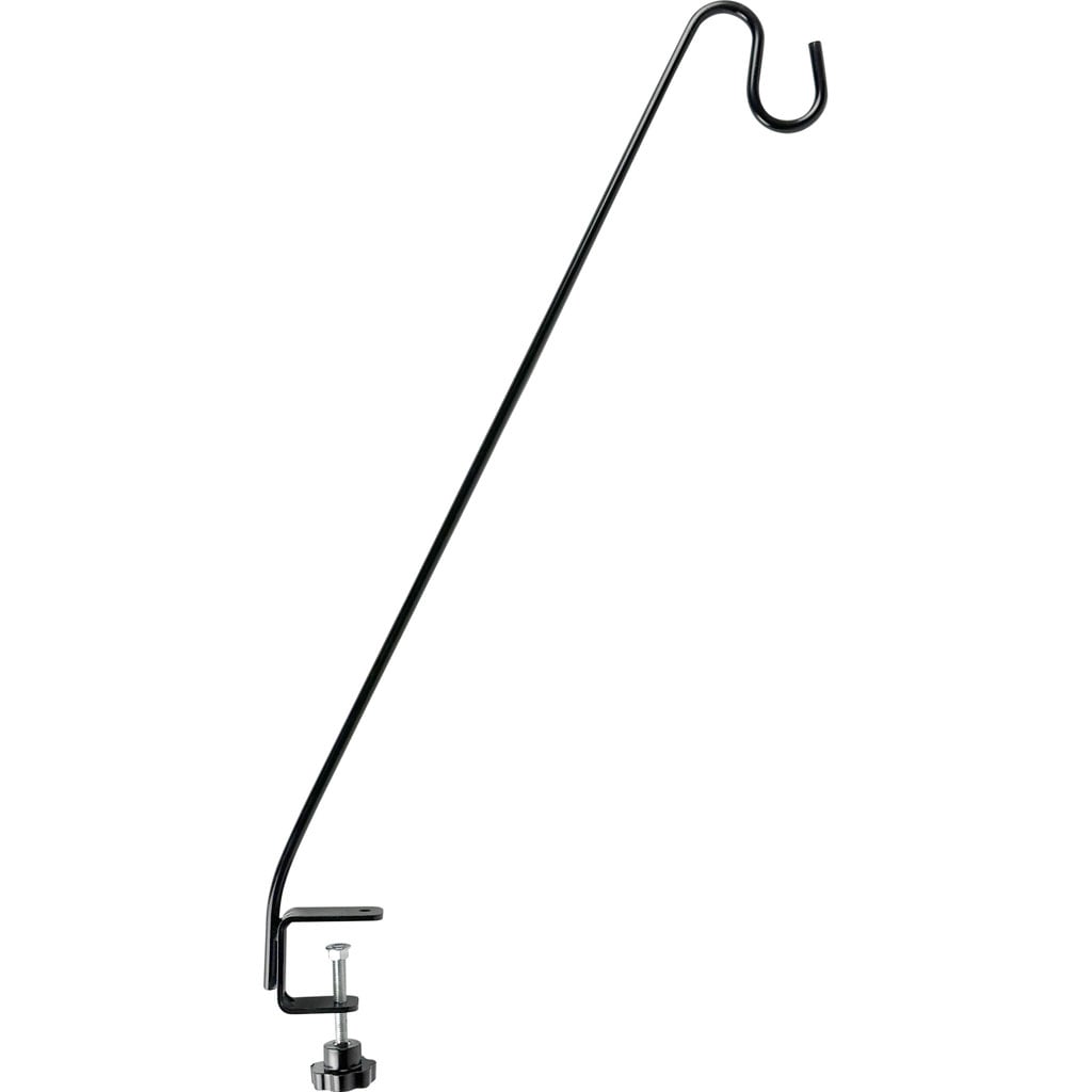WWDECK-2 Metal Adjustable Clamp-On Deck Hook - Black - 33 in.