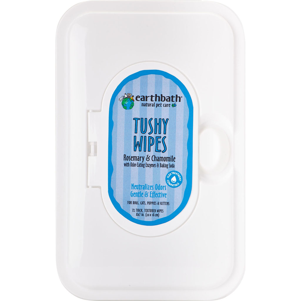 Picture of Earthbath PB7WS Tushy Wipes - Rosemary & Chamomile - Pack of 100