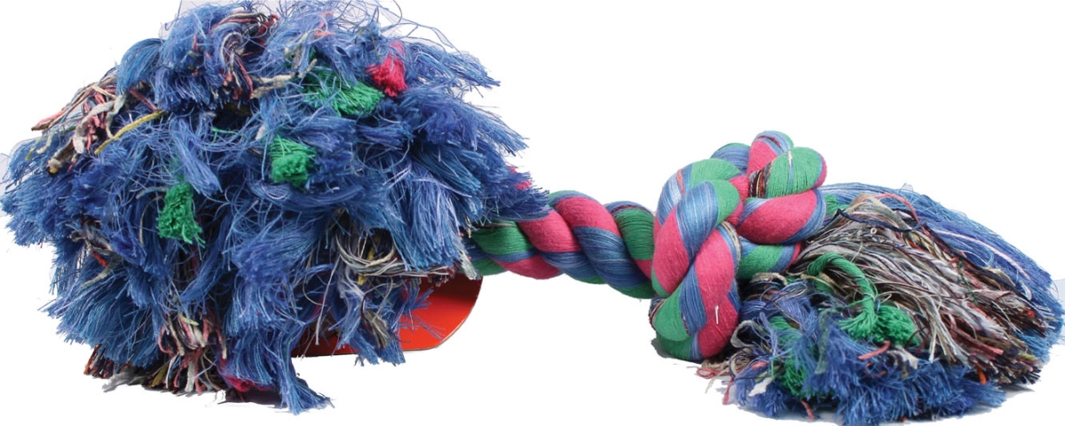 20066F Flossy Chews Color Rope Bone - Multi - 19 in.