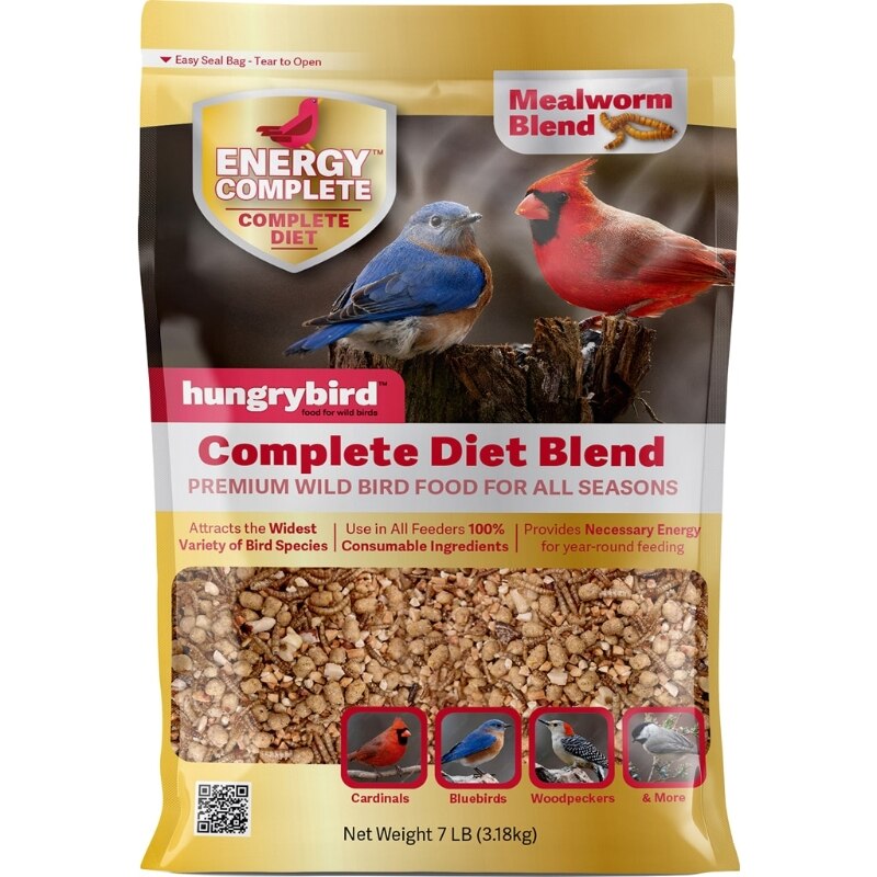BY0600383 Complete Diet Bird Food  Mealworm  7 lbs