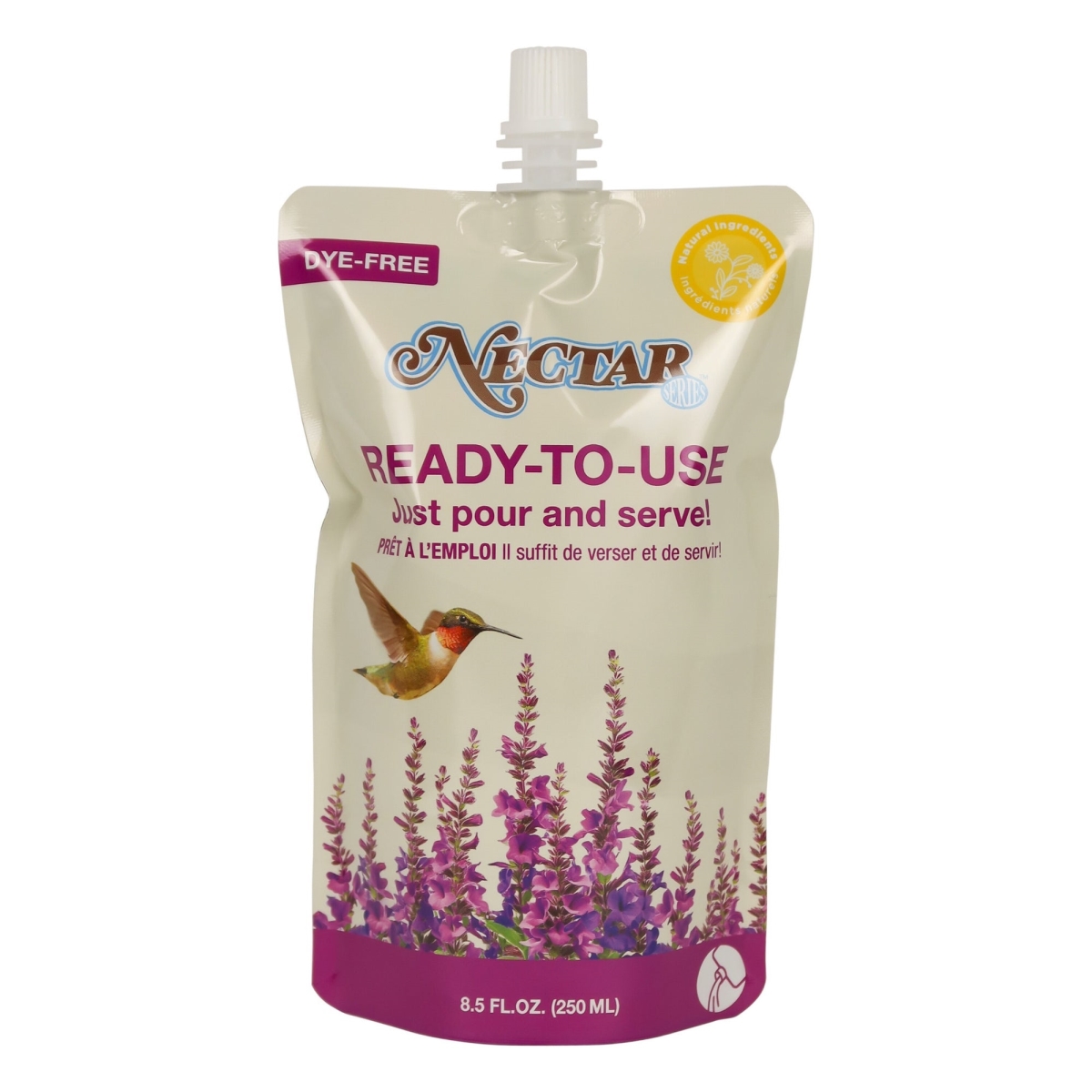 WWRTU250ML 8.5 oz Nectar Series Ready to Use Hummingbird Nectar, Clear