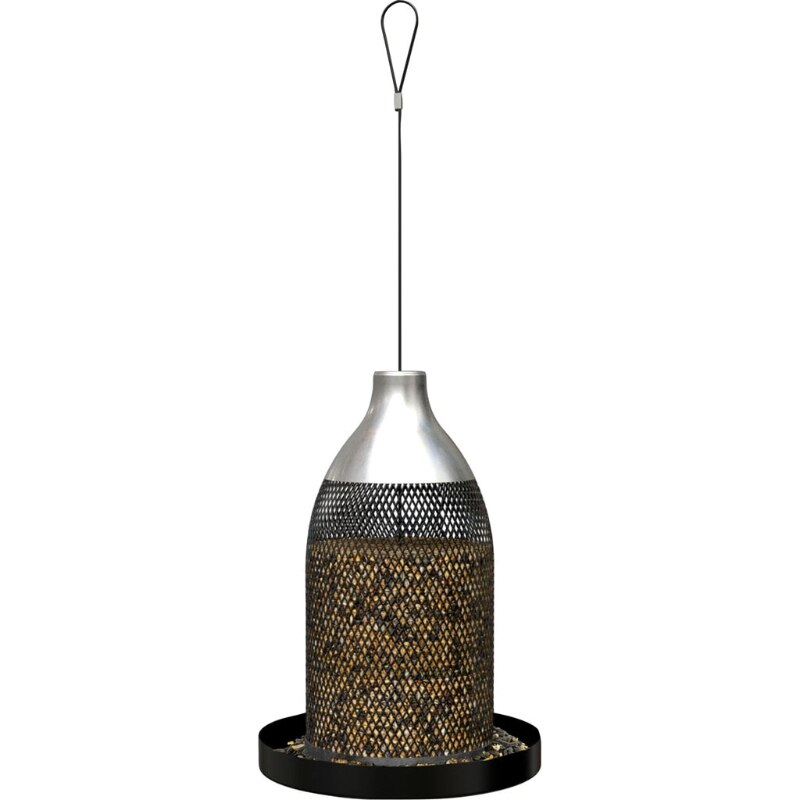 Picture of Age 25489 Mesh & Tube Seed Feeder - Black - 4 lbs