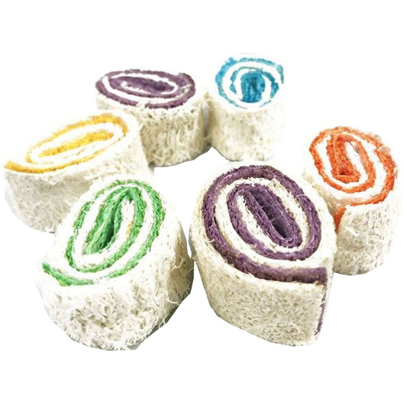 NB148 Loofah Roll-Ups Chew Toy