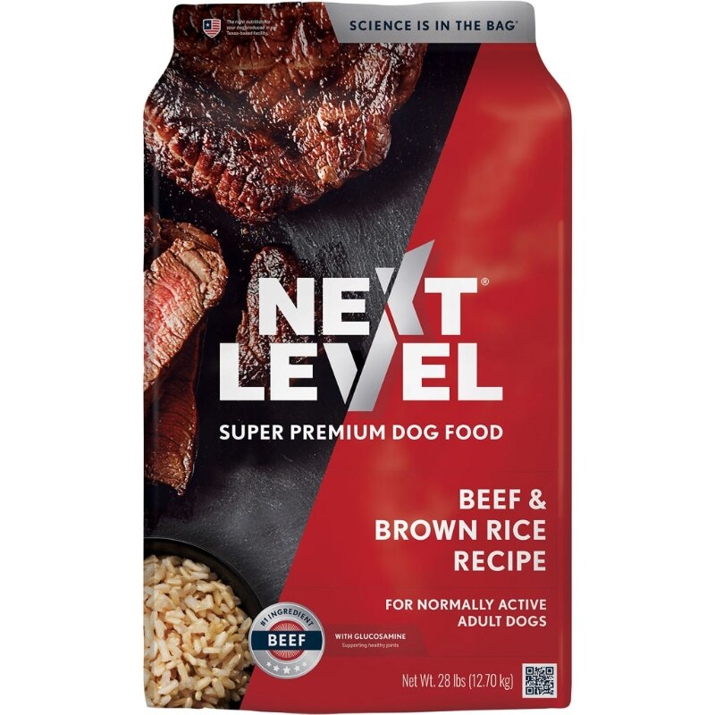 Next Level 117BM28 Normally Active Dog Food - Beef & Brown Rice - 28 lbs