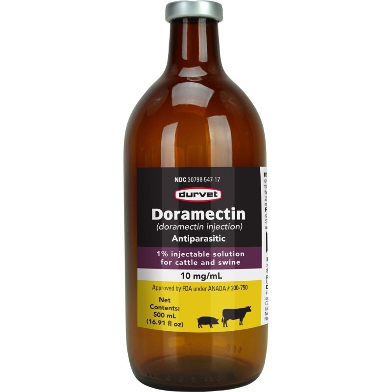 Picture of Durvet 001-03750 Doramectin 1 Percent Injectable - 500 ml