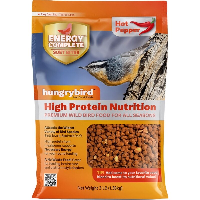 BY0600305 Hungrybird Energy Complete Suet Bites - Hot Pepper - 3 lbs