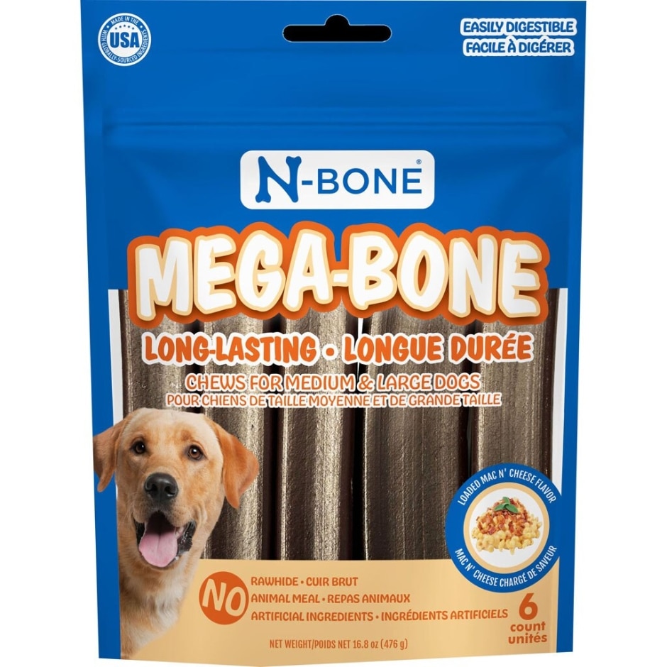 Picture of N-Bone 803284 Mega Bone Dog Chew&#44; Cheese - 6 Count