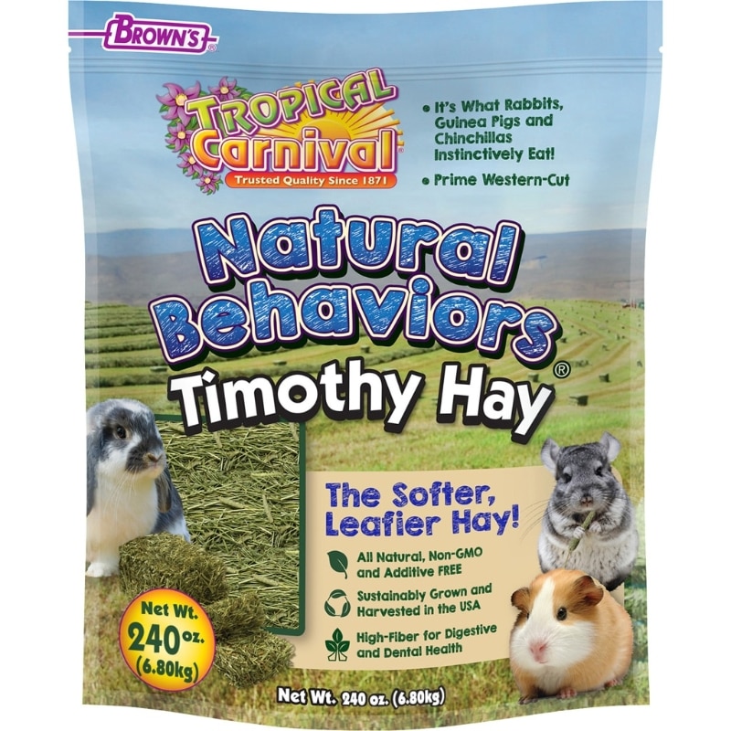 Picture of Browns 45074 Tropical Carnival Natural Behaviors Timothy Hay - 240 oz