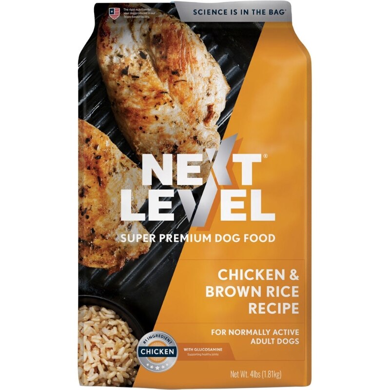 Next Level 118CM04 Next Level Normally Active Dog Food - Chicken & Brown Rice - 4 lbs