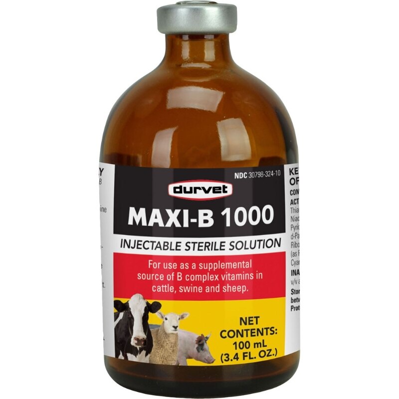 Picture of Durvet 002-2279 Durvet Maxi B 1000 Injection - 100 ml