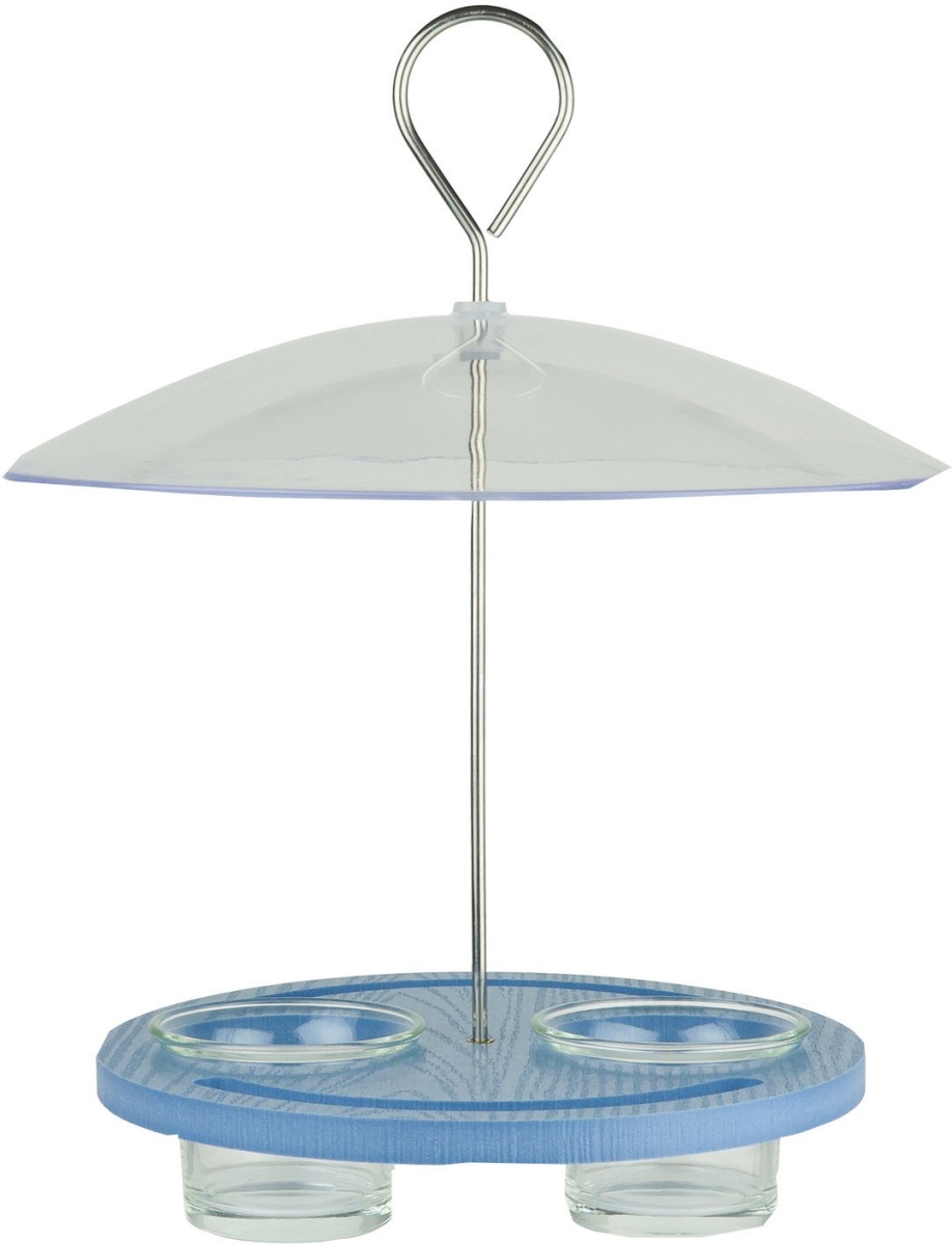 RPFBB2 Ecocycle Bluebird Bistro Bird Feeder, Blue - 0.55 Cup