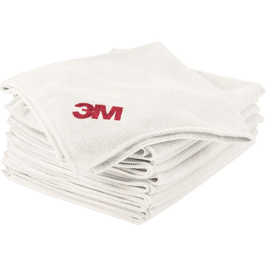084-2011WHT Scotch Brite High Performance Microfiber Cloth, White - Pack of 10
