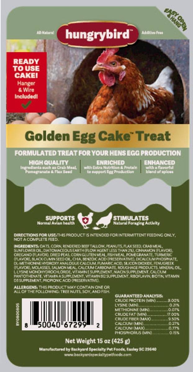 BY0800805 Golden Egg Cake Chicken Treat - 15 oz