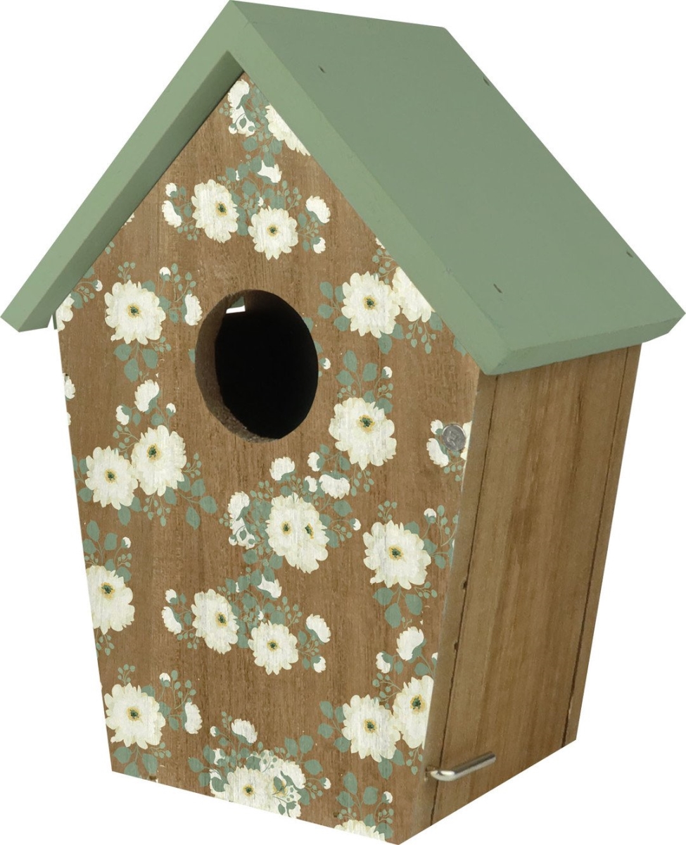 WWDBBH2-NRP1-IP Decorative Bluebird House - Verdant Petals, Green