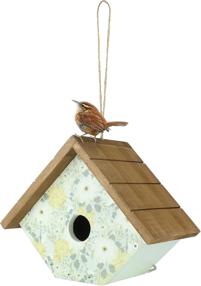 WWDWH2-NRP1-IP Decorative Wren House - Blooming Nest, Green