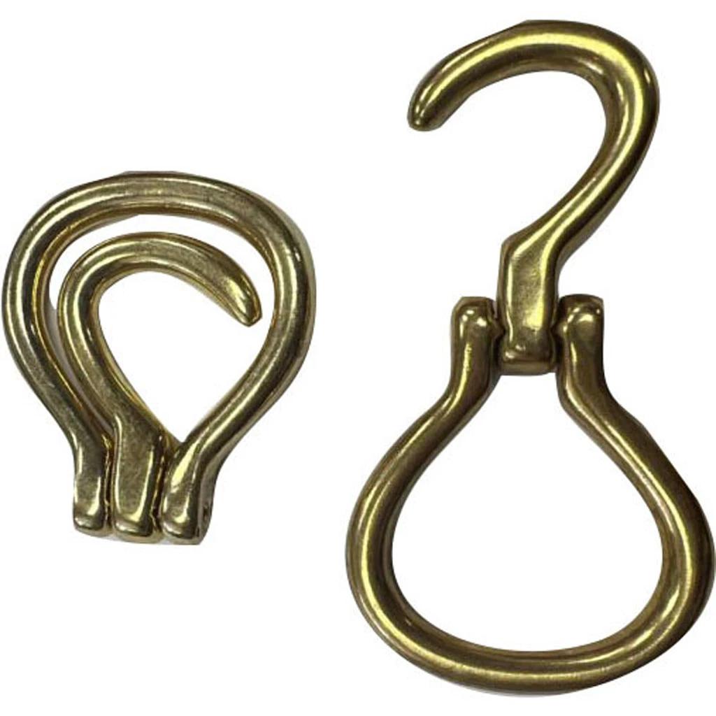 Henssgen Hardware 5325T 0.5 x 3 in. Solid Brass Folding Hoof Pick