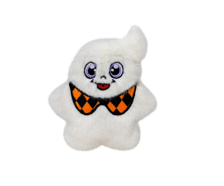 HW26C112 Halloween Snuzzles Ghost Plush Cat Toy - One Size