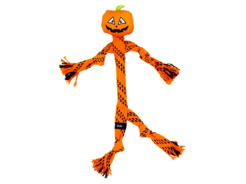 HW26D125 Halloween Scrubz Jack-O-Lantern Dog Toy - Medium