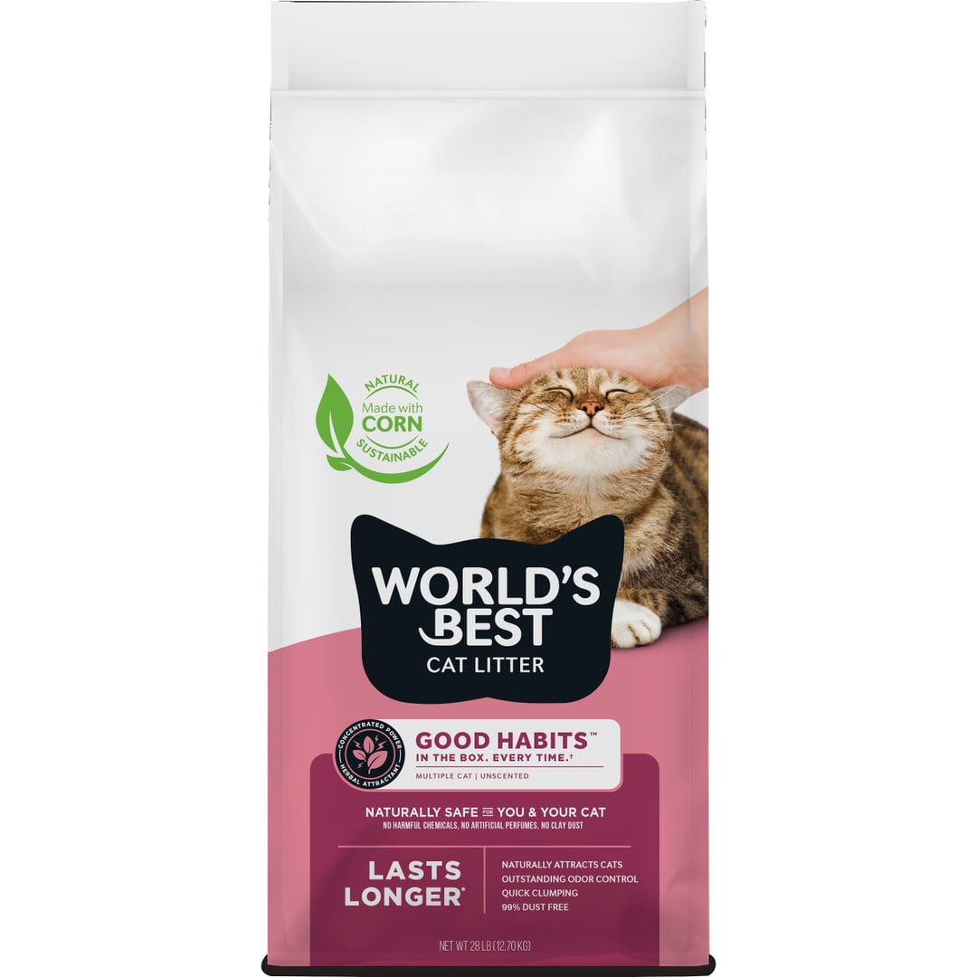 CN28P 28 lbs Good Habits Multi-Cat Clumping Cat Litter